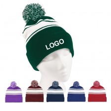 Knit Cuff Pom Beanie